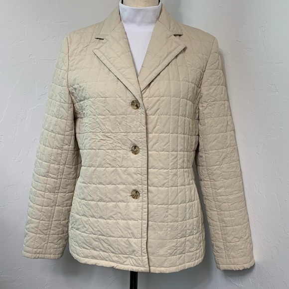 Talbots Classic Quilted Button Front Jacket - Picture 5 of 13